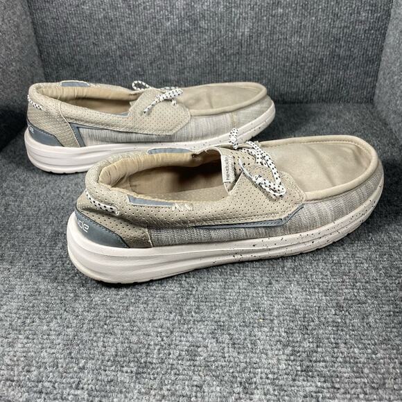 Hey Dude Welsh Grip Mix Shoes Men's 9 Beige/Oyster Slip On Casual Foam Insole - Picture 4 of 8